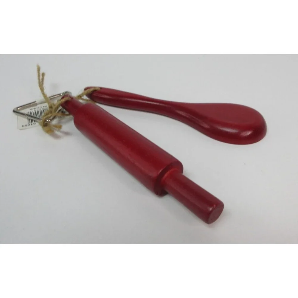 Mini Wood Rolling Pin & Mini Wood Spoon Red from Hobby Lobby Holiday Decorations